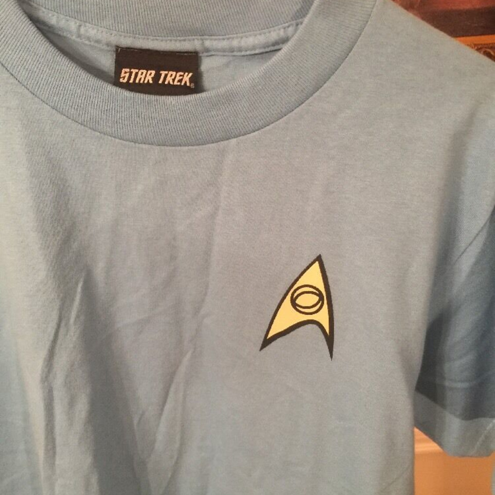 Men's Star Trek Logo T-Shirt Light Blue Small